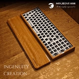 【大叶金丝楠烤漆】MR68MR100三模RGB机械键盘套件复古办公礼品