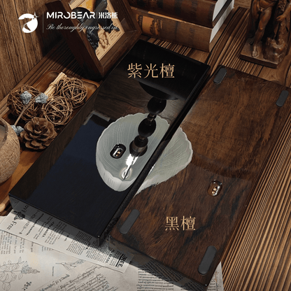 【紫光檀烤漆陶瓷键帽】MR100三模RGB机械键盘复古礼物礼品赠礼
