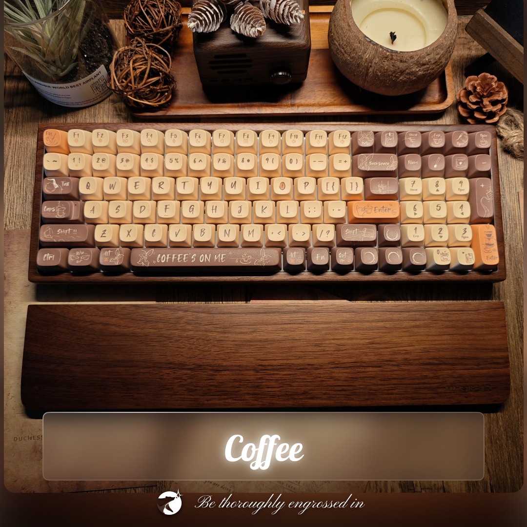 MR100 keyboard｜walnut wood