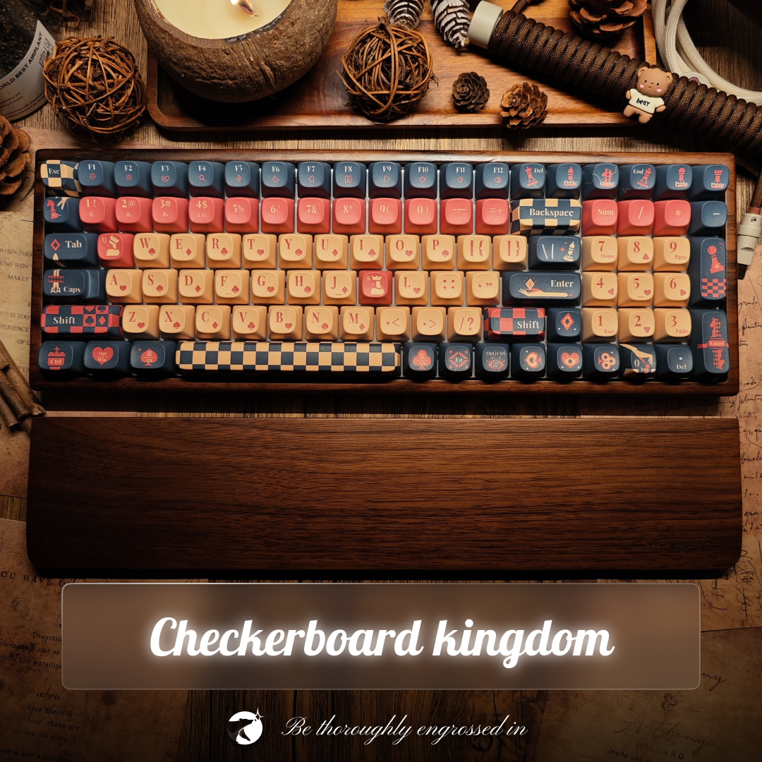 MR100 keyboard｜walnut wood