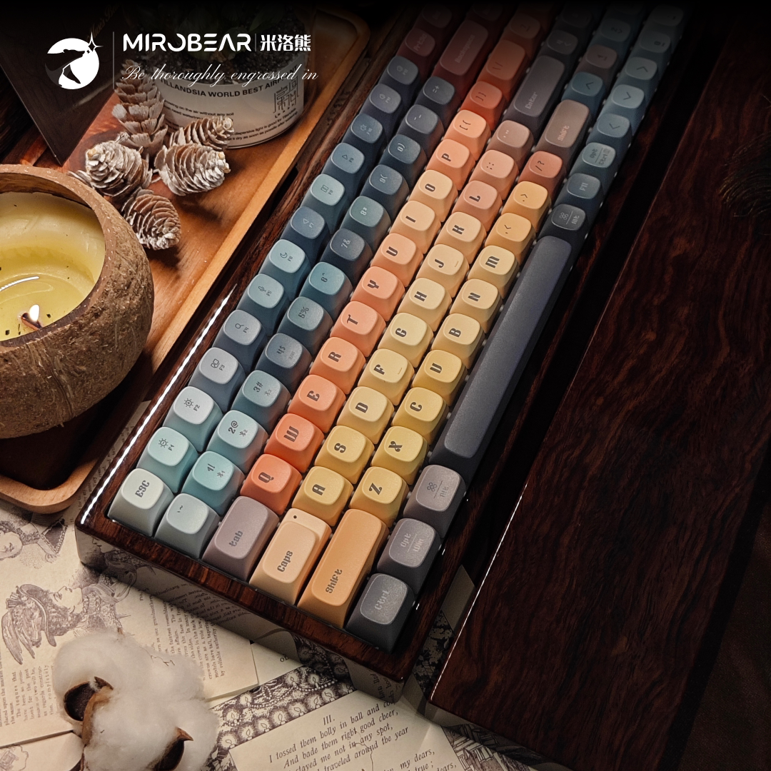 EbonyPiano Lacquer-MR100Tri-modeRGBMechanical KeyboardCustomGiftGiftCustomVintage