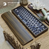 【绿檀套件】米洛熊MR68木坨坨三模RGB灯礼品礼物热插拔机械键盘