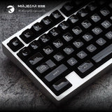 JTK亮面反光ABS材质HAS高度双色注塑纯黑烤漆光泽复古礼物键帽