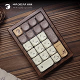 米洛熊MR22木坨坨三模热插拔全彩RGB礼品礼物试轴器机械小键盘pad