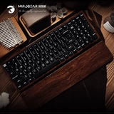 【JTK黑檀钢琴烤漆】MR100三模RGB机械键盘复古礼物礼品赠礼