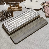 【绿檀木整机】米洛熊MR68木坨坨麻将音三模RGB灯礼品机械键盘