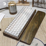 【绿檀木】MR100三模RGB机械键盘定制麻将音踩雪音客制化复古办公